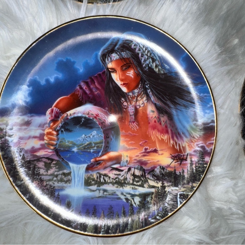 Royal Doulton "The Waters‎ of Life” by David Penford.. Indian Maiden Seri…